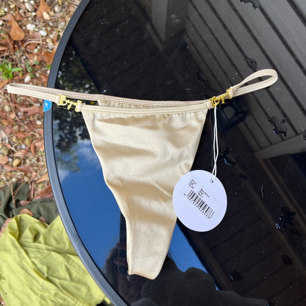 Bayu Shimmering Gold Bikini Bottom